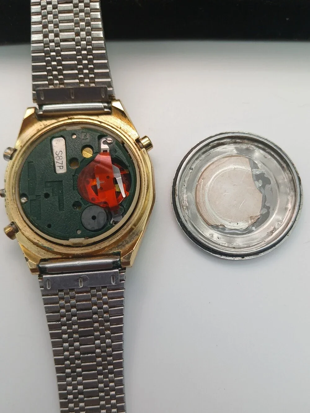Citizen Quartz Multi Alarm Digital Watch in Gold & Silver Tone